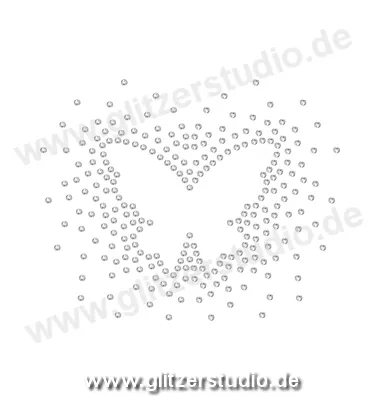 Strass Bügelbilder 'Schmetterling12' funkelndes Angebot 2342