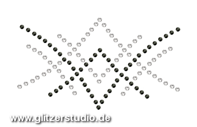 Strassstein-Aufbügelmotiv Hirschkopf – 10x20,5 Cm, Farblos Glitzernd, Aus Großbritannien