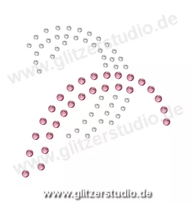 Design aus Strass 'Design4 rosa' aufbügeln 5447