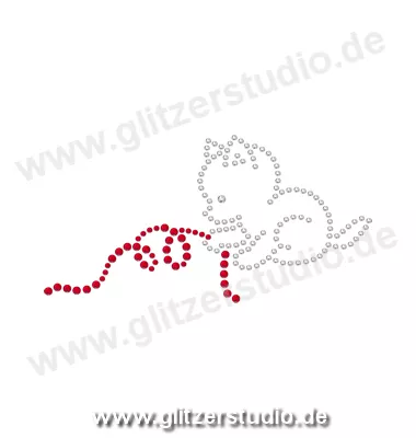 Strass Bügelbilder 'Katze11' funkelndes Angebot 2329