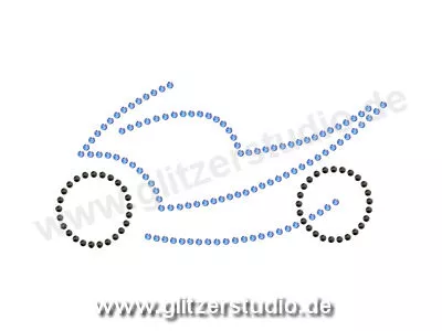 Strass Transfermotive 'Motorrad2' ein schönes Geschenk 3439