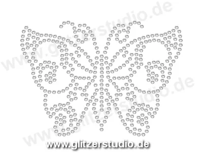 Hotfix Motive zum aufbügeln 'Schmetterling8' aus Strasssteine 1522