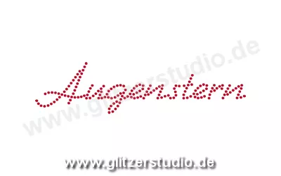 Glitzerschrift aus Strass "Augenstern" zum aufbügeln 3050