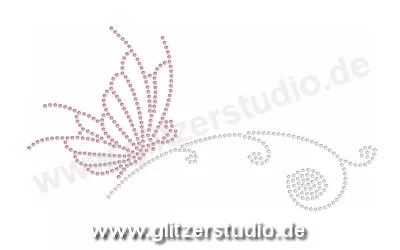 Strass Glitzermotive 'Schmetterling17' zum aufbügeln für Ihre Ideen 5735
