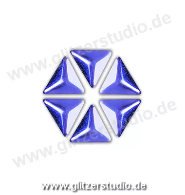 100 Hotfix Alu Dreiecke lila zum aufbügeln - ALUD-BL-83