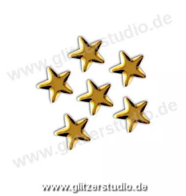 100 Hotfix Alu Sterne gold zum aufbügeln - ALUS-GO-72