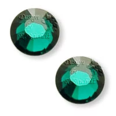 100 Marken StrassSteine zum aufbügeln ss6-26 emerald