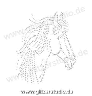 Strass Bügelbilder 'Pferd14' funkelndes Angebot 2333